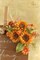 9PCS Artificial Orange Sunflowers – 5.9" Silk Flowers with Stems for Summer Home Decor, DIY Bouquets & Kitchen Centerpieces